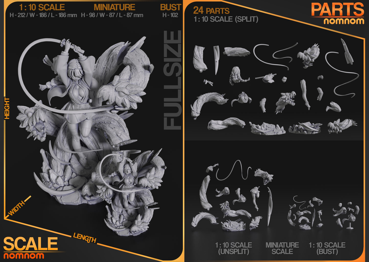 Mitsuri (Demon Slayer) 3d Printed Model Kit