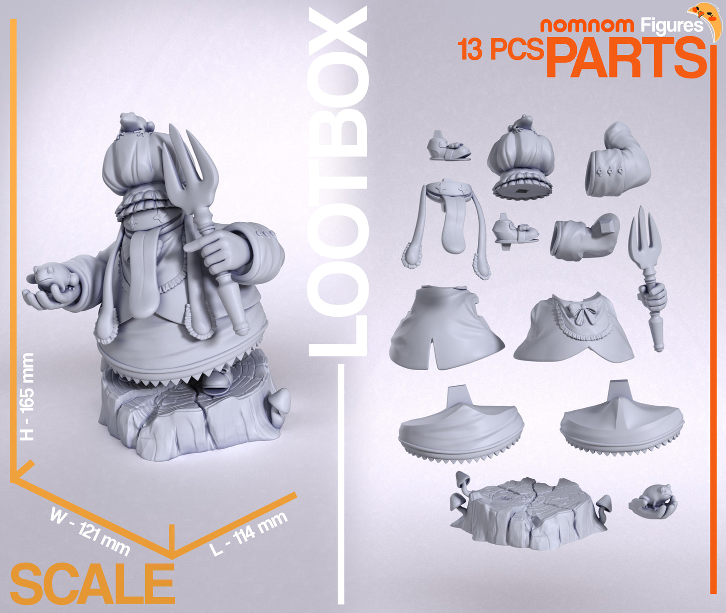 Quina Quen (Final Fantasy IX)) 3d Printed Model Kit