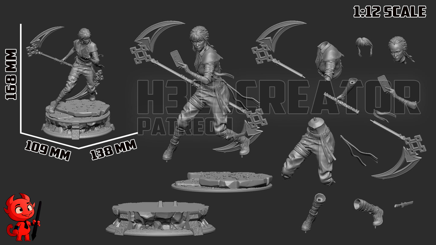 Sciel (Clair Obscur: Expedition 33) 3d Printed Model Kit - 1:12