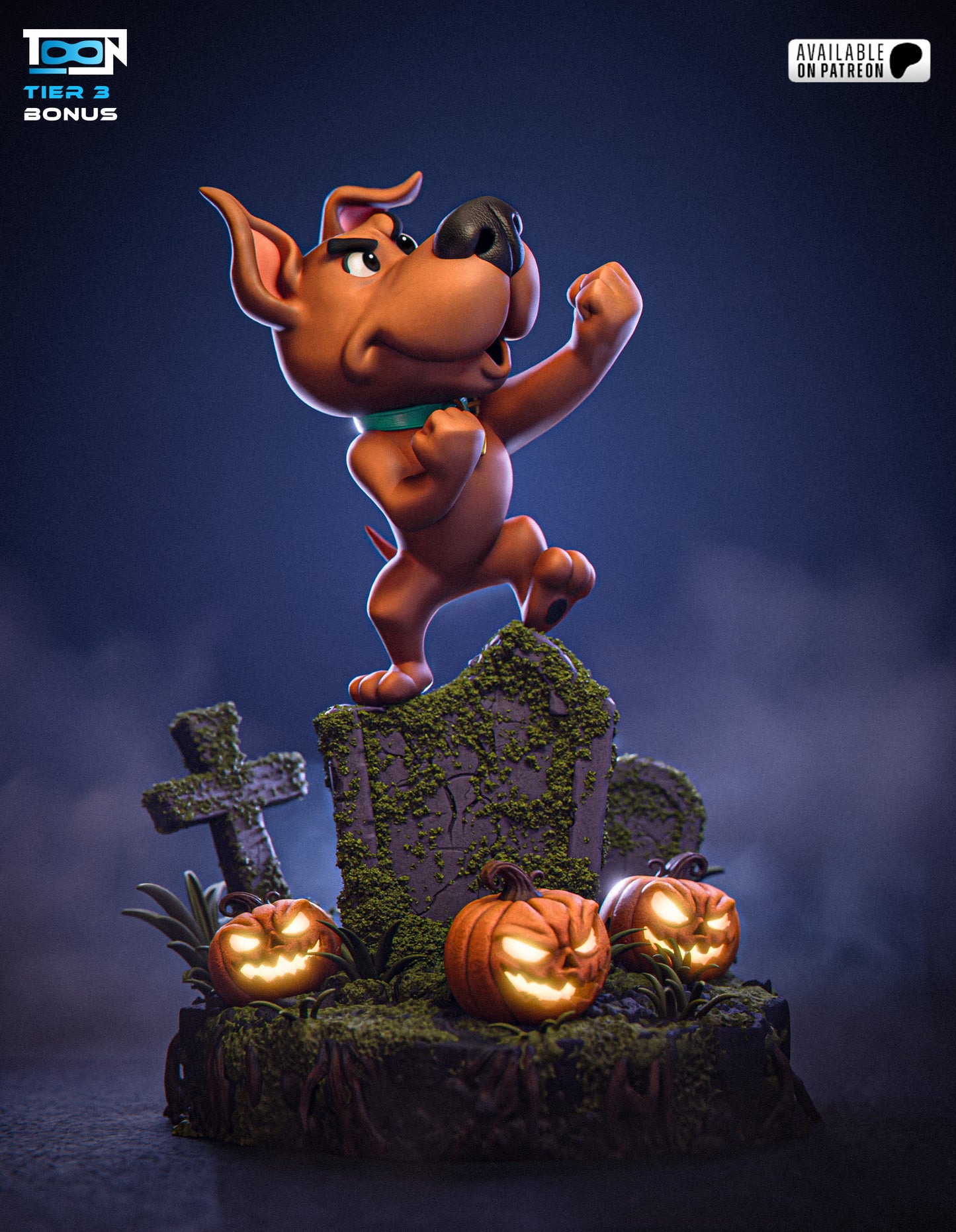 Scrappy Doo - Scooby Doo - 6 Scale 3D Printed Statue Model Kit