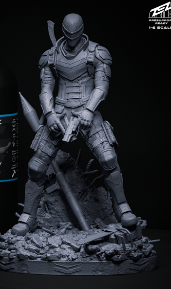 Vigilante 3D printed model kit Statue Bust 6 scale