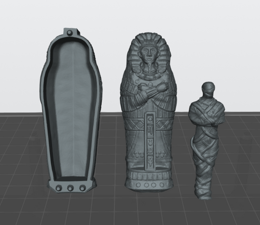 Pharaoh Sarcophagus mummy - 3D Printed Model