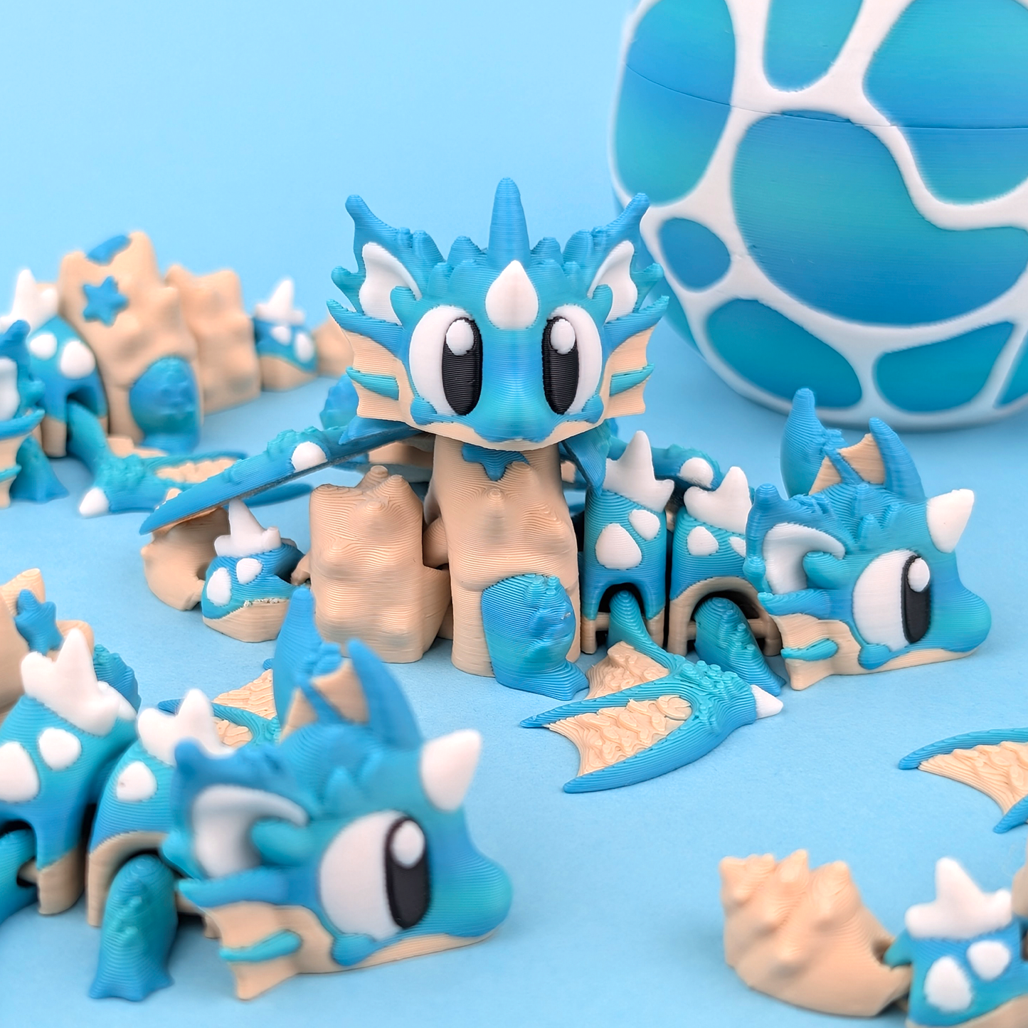 Seashell Egg and Flexi Dragon