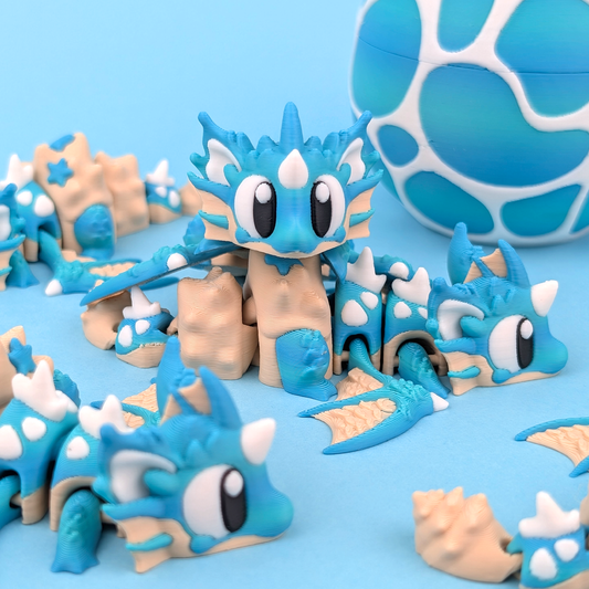 Seashell Egg and Flexi Dragon