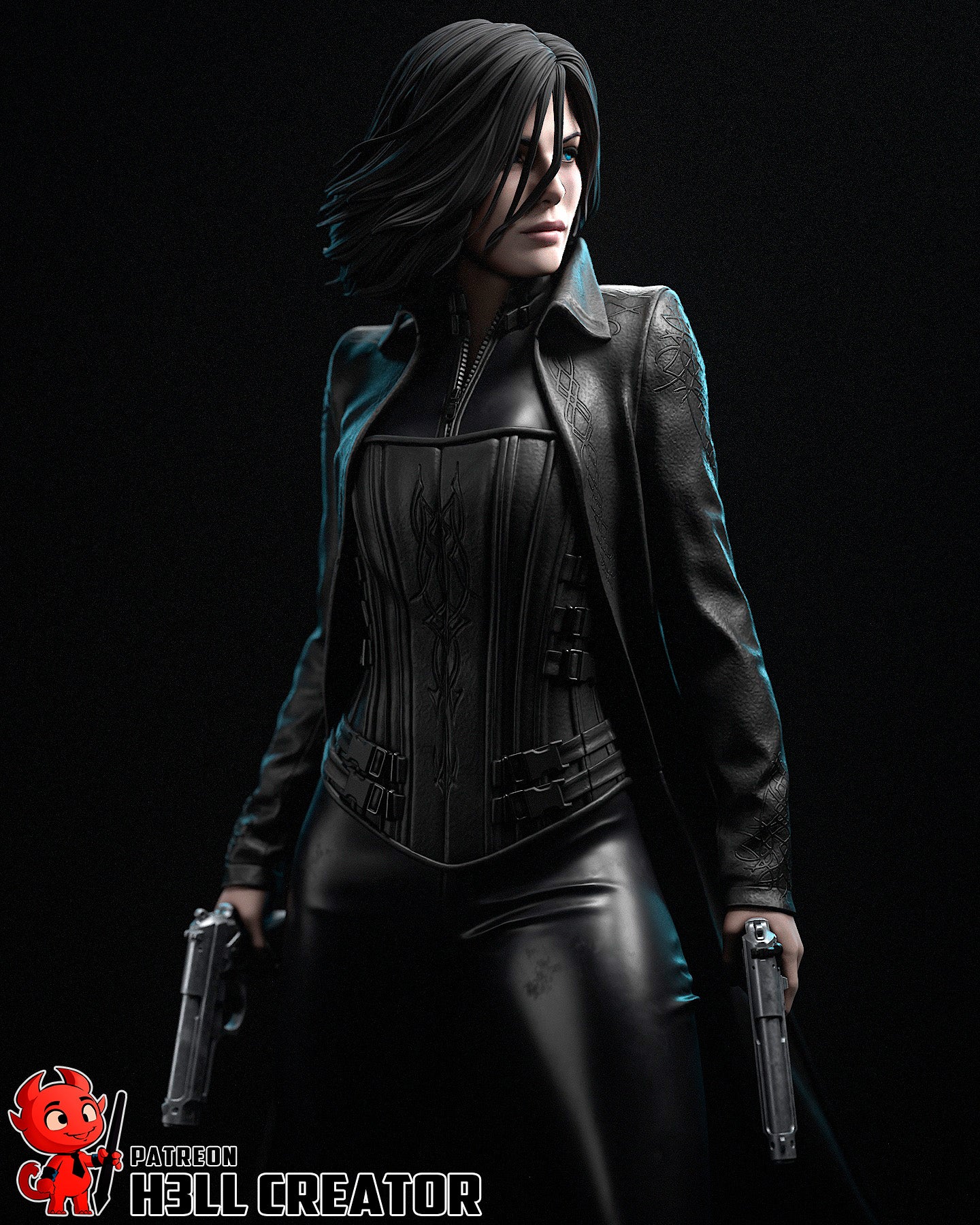 Selene Underworld - 3D Printed Model Kit 10 Scale