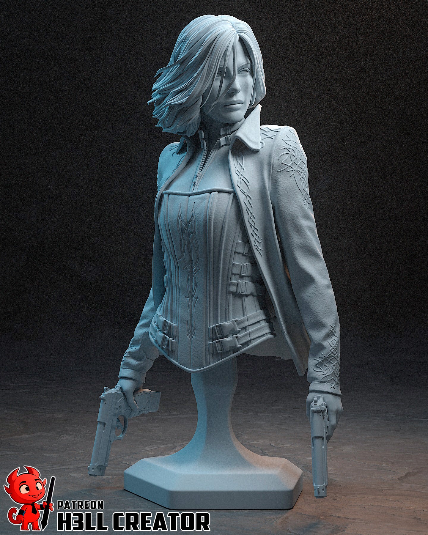 Selene Underworld - 3D Printed Model Kit 10 Scale