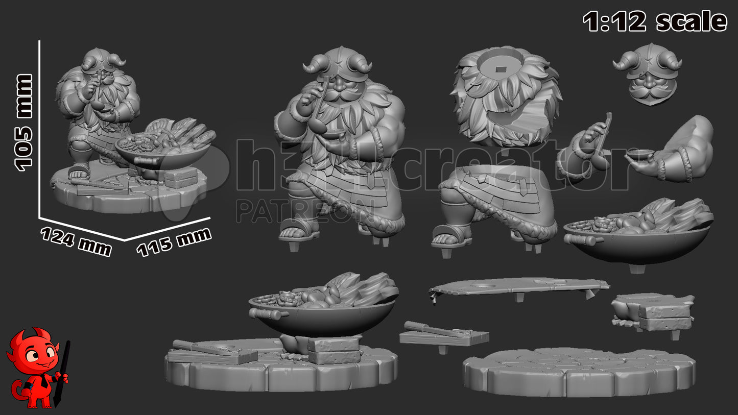 Senshi - 3D Printed Statue - 105mm