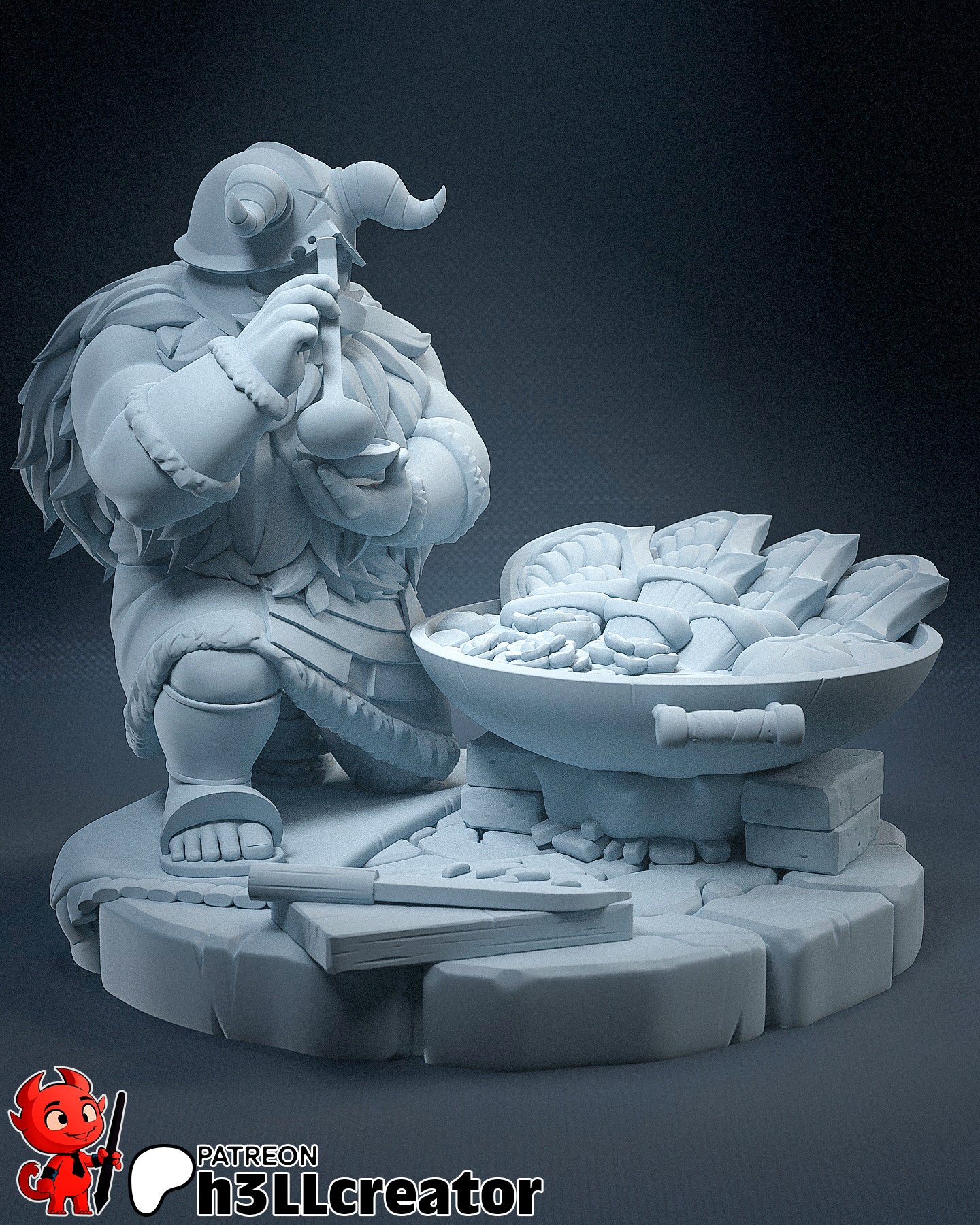 Senshi - 3D Printed Statue - 105mm