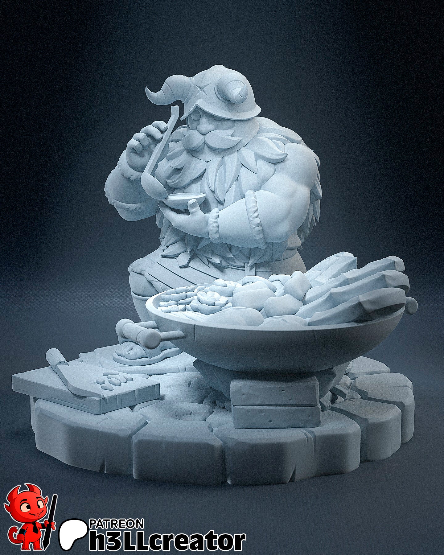 Senshi - 3D Printed Statue - 105mm
