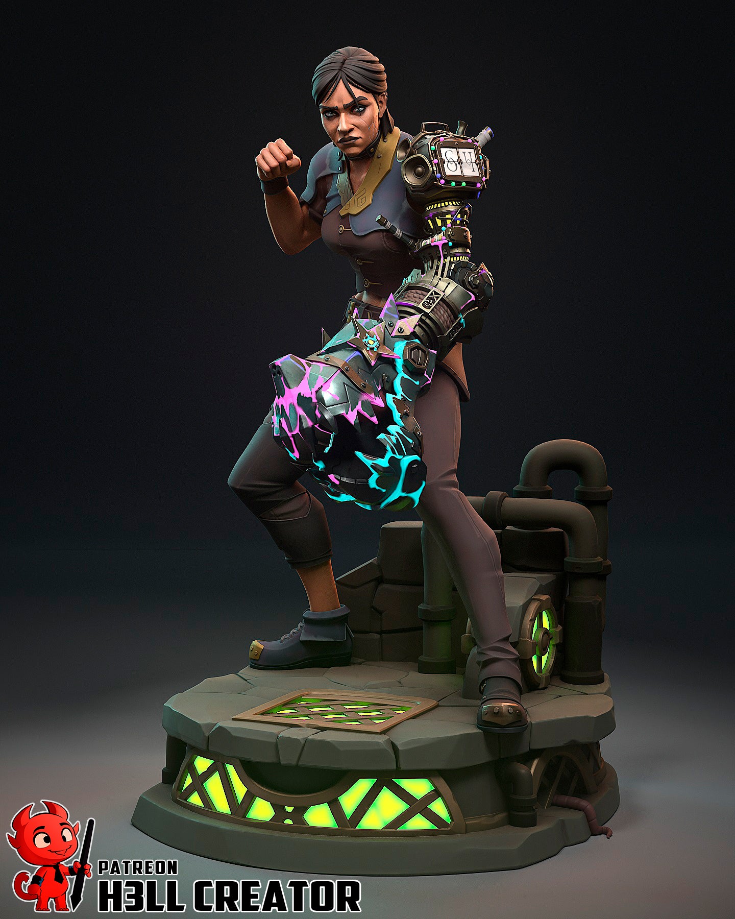 Sevika (Arcane) 3d Printed Model Kit - 1:12