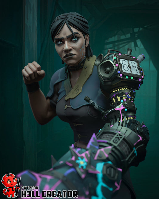 Sevika (Arcane) 3d Printed Model Kit - 1:12