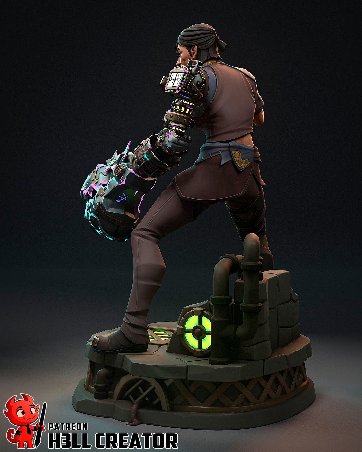 Sevika (Arcane) 3d Printed Model Kit - 1:12