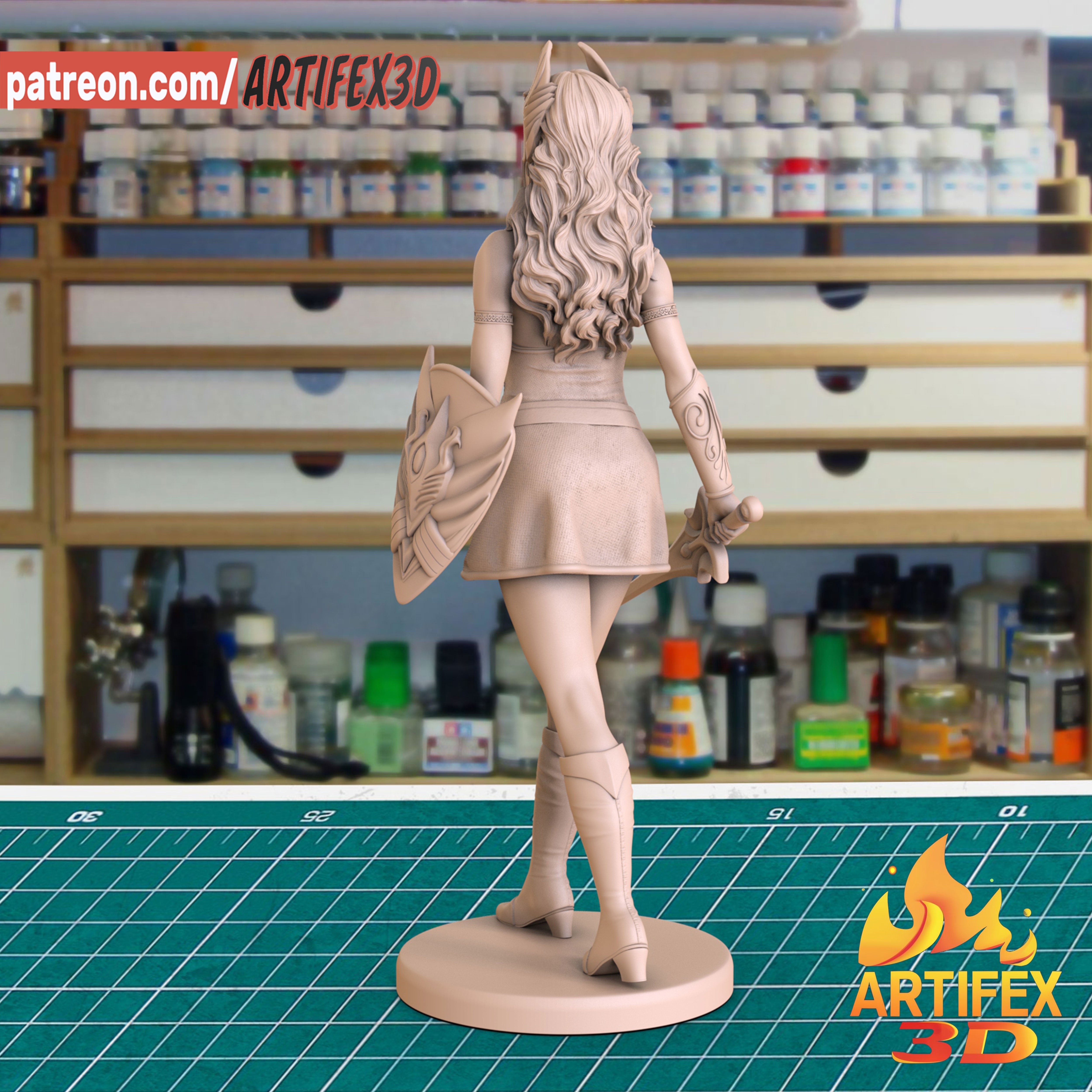 She-ra (He-Man) Statue - Fan Art 180mm and 75mm - 3D Print