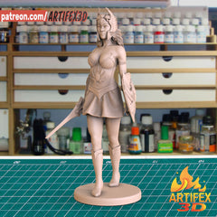 She-ra (He-Man) Statue - Fan Art 180mm and 75mm - 3D Print