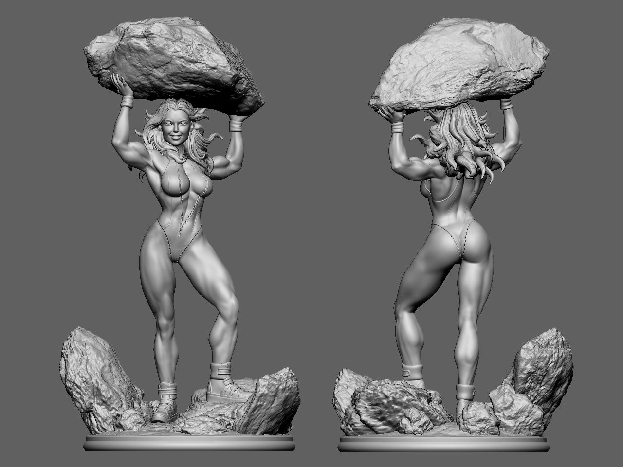 She Hulk - 3d Printed Model Sculpture