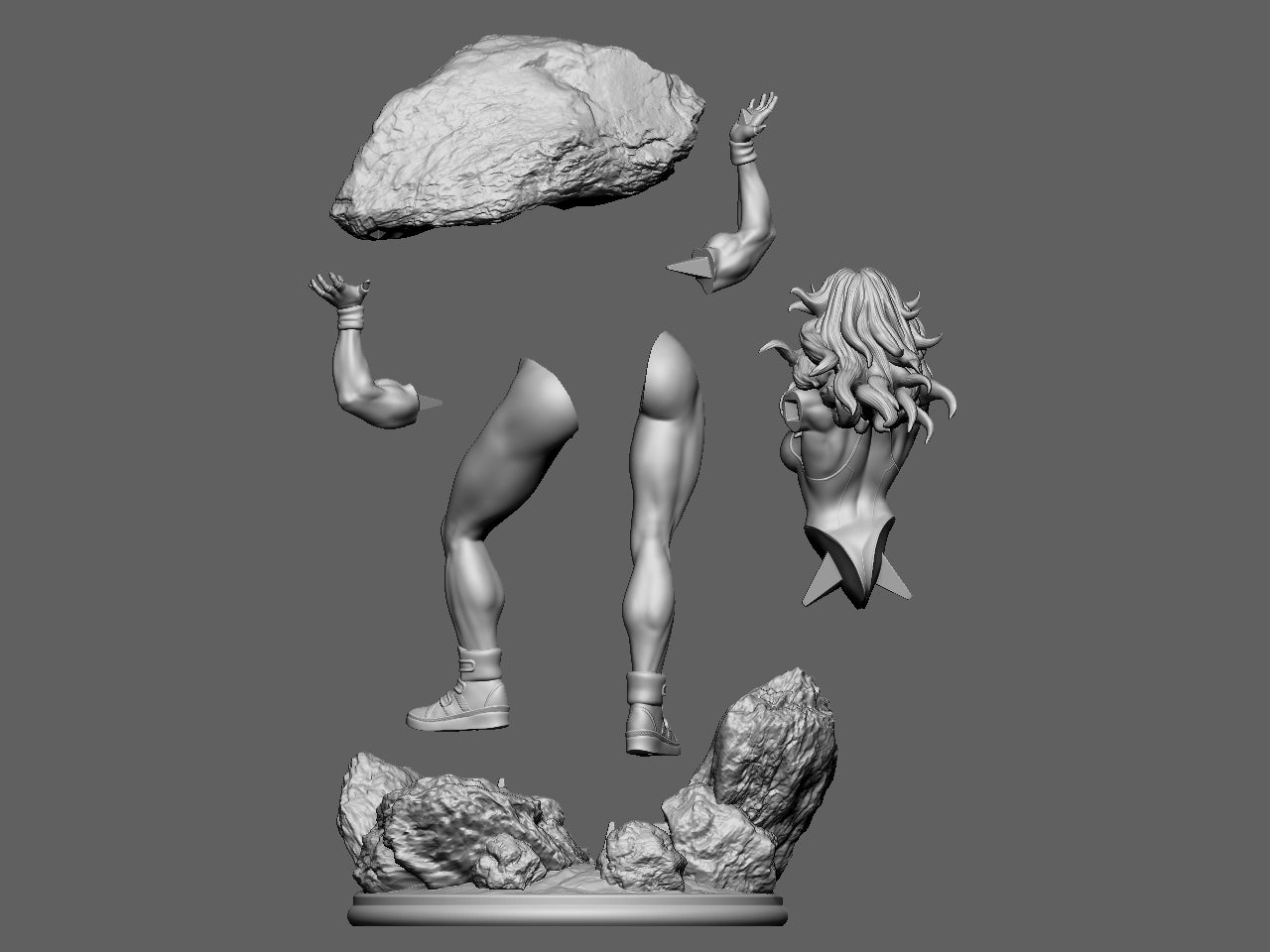 She Hulk - 3d Printed Model Sculpture
