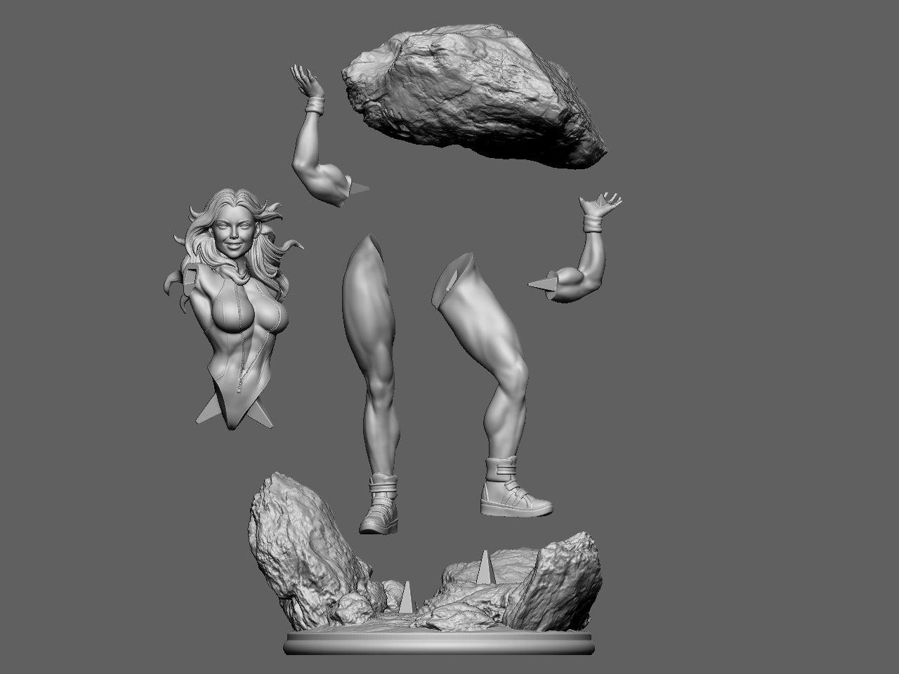 She Hulk - 3d Printed Model Sculpture