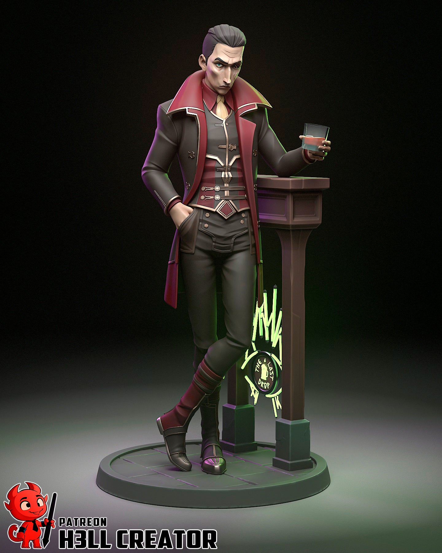 Silco - Arcane - 3D Printed Statue  - 12 Scale