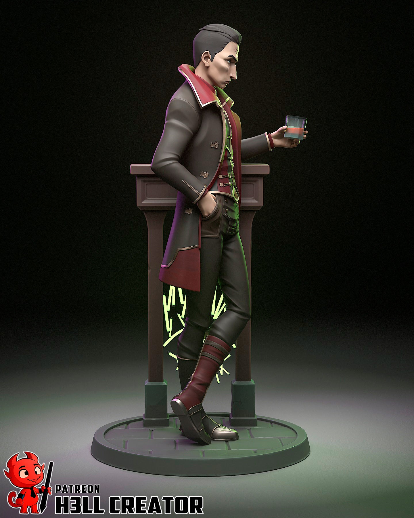 Silco - Arcane - 3D Printed Statue  - 12 Scale