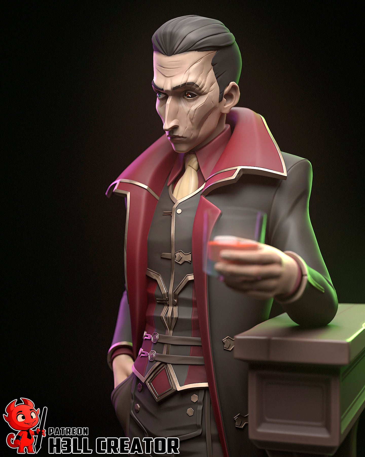 Silco - Arcane - 3D Printed Statue  - 12 Scale