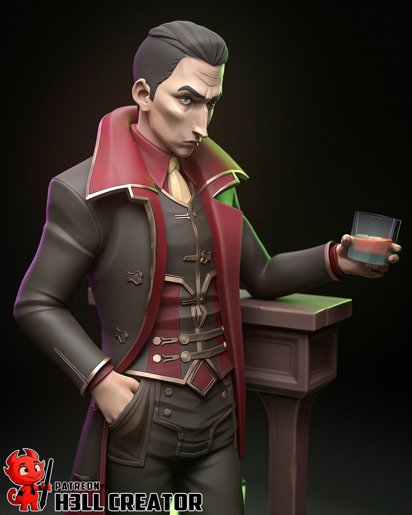 Silco - Arcane - 3D Printed Statue  - 12 Scale