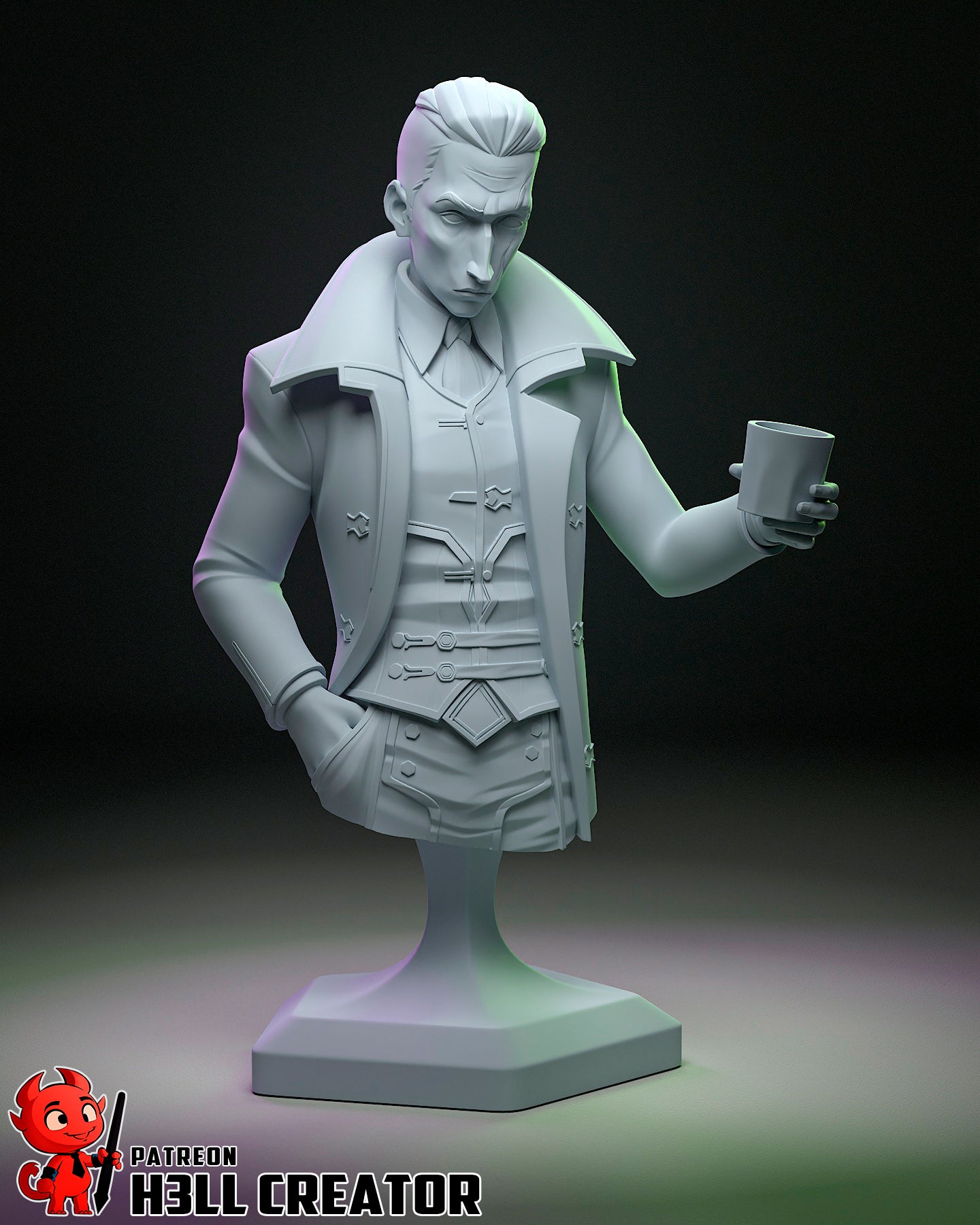 Silco - Arcane - 3D Printed Statue  - 12 Scale