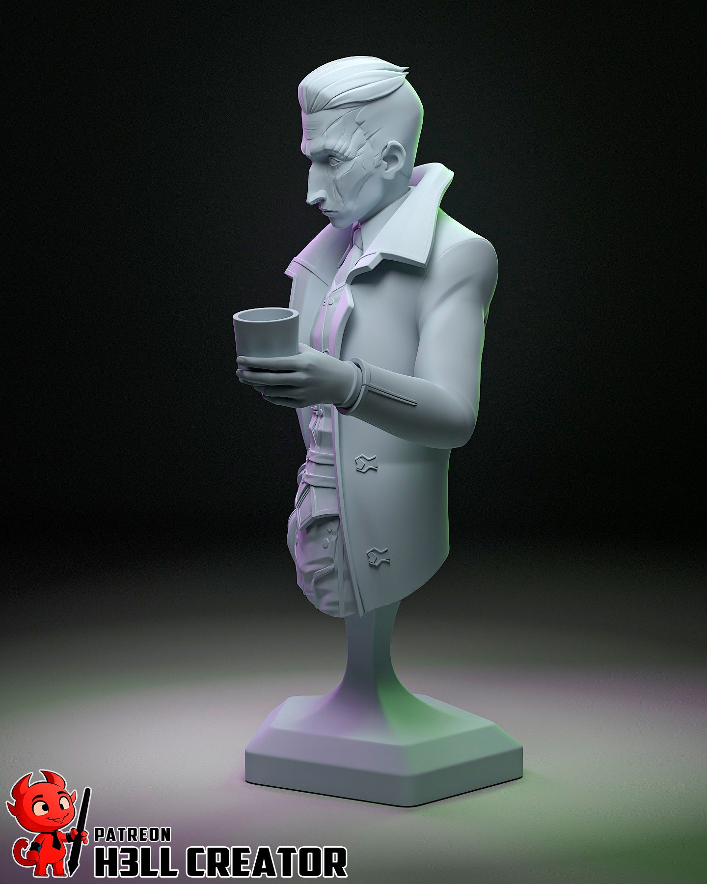 Silco - Arcane - 3D Printed Statue  - 12 Scale