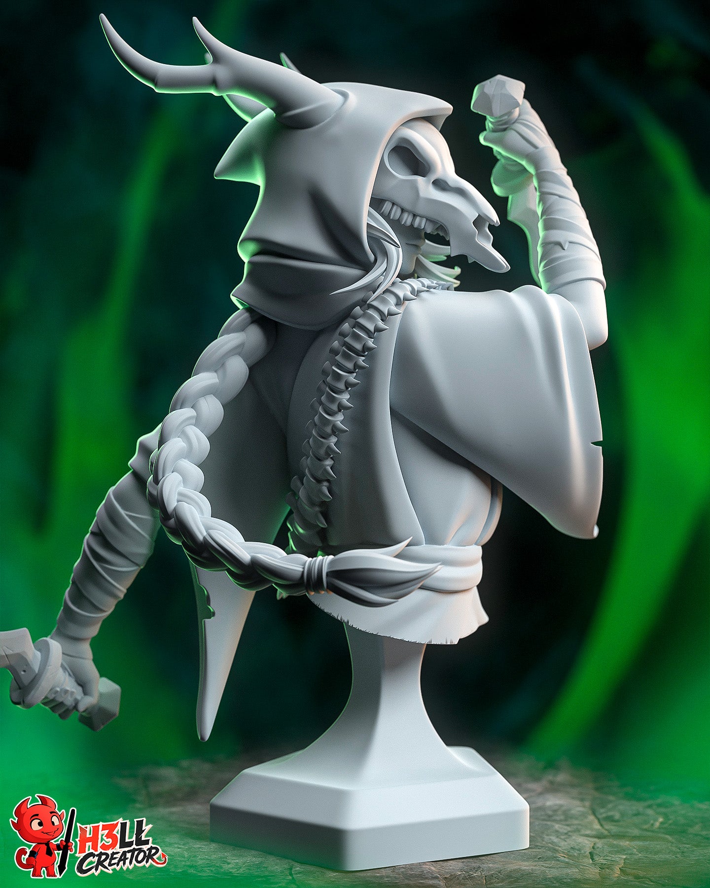 Silent - Slay the Spire2 - 3D Printed Model Kit - Statue - Bust 10 Scale