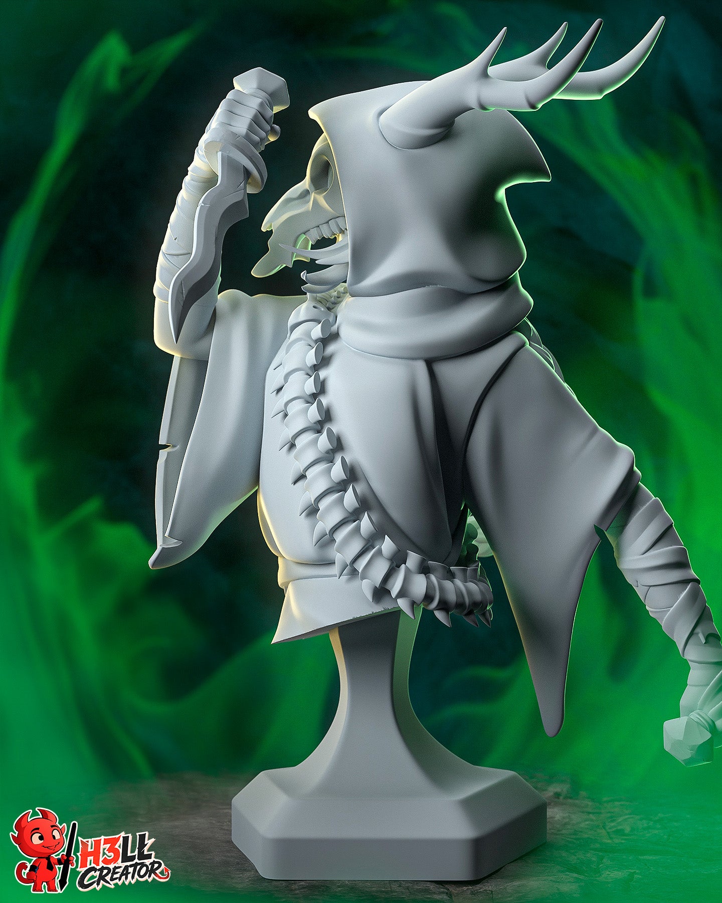 Silent - Slay the Spire2 - 3D Printed Model Kit - Statue - Bust 10 Scale