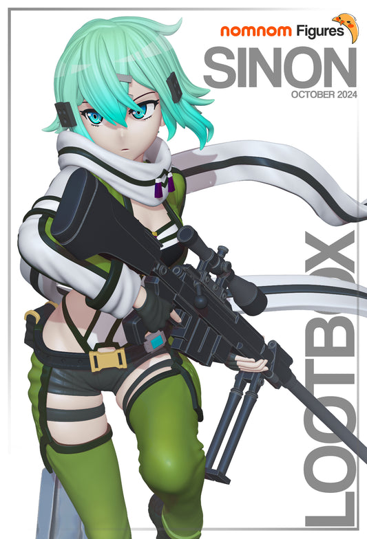 Sinon (Sword Art Online) - 3D Print - Model Kit - (Nom Nom)