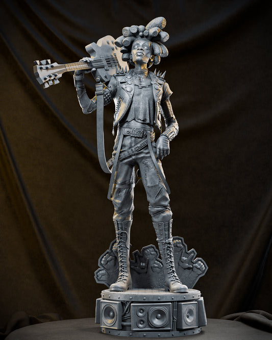 Spider Punk 3D Printed Statue - Unpainted and Unassembled