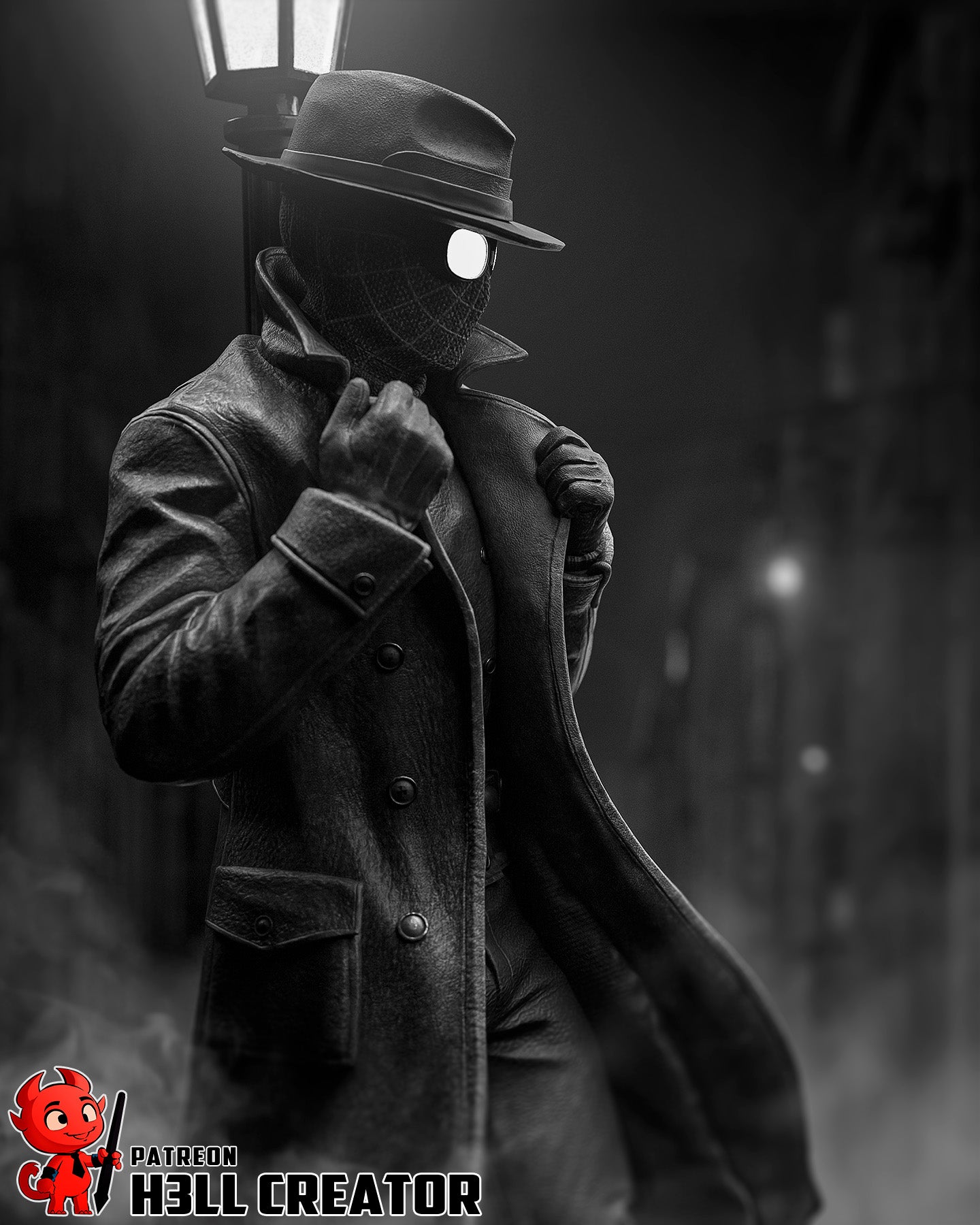 Spider Noir - 3D printed Statue / Bust Model Kit - 10 Scale