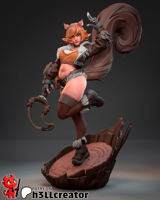 Squirrel Girl (Marvel) 3d Printed Model Kit - 1:12