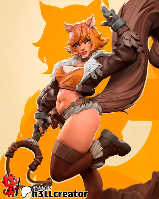 Squirrel Girl (Marvel) 3d Printed Model Kit - 1:12