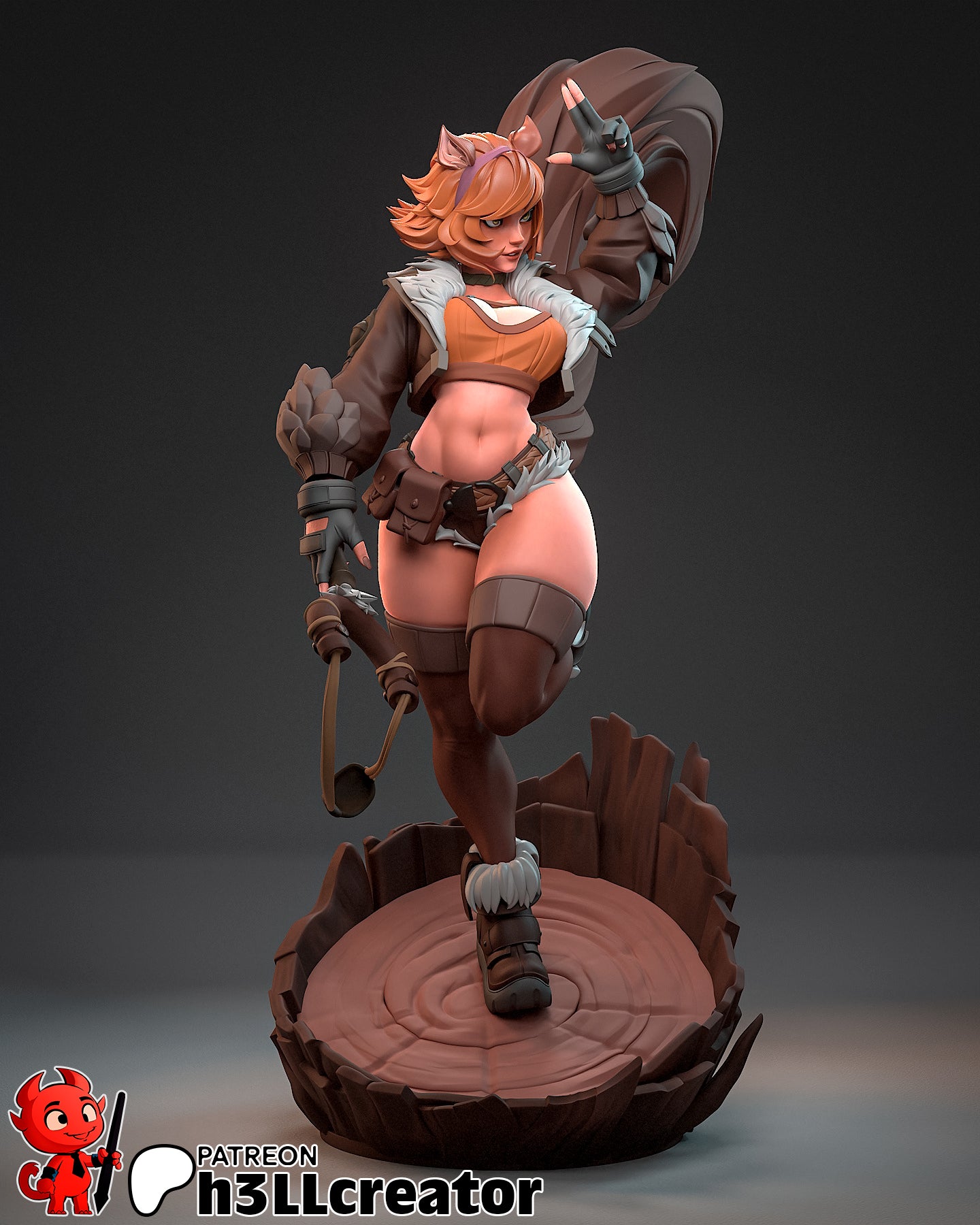 Squirrel Girl (Marvel) 3d Printed Model Kit - 1:12