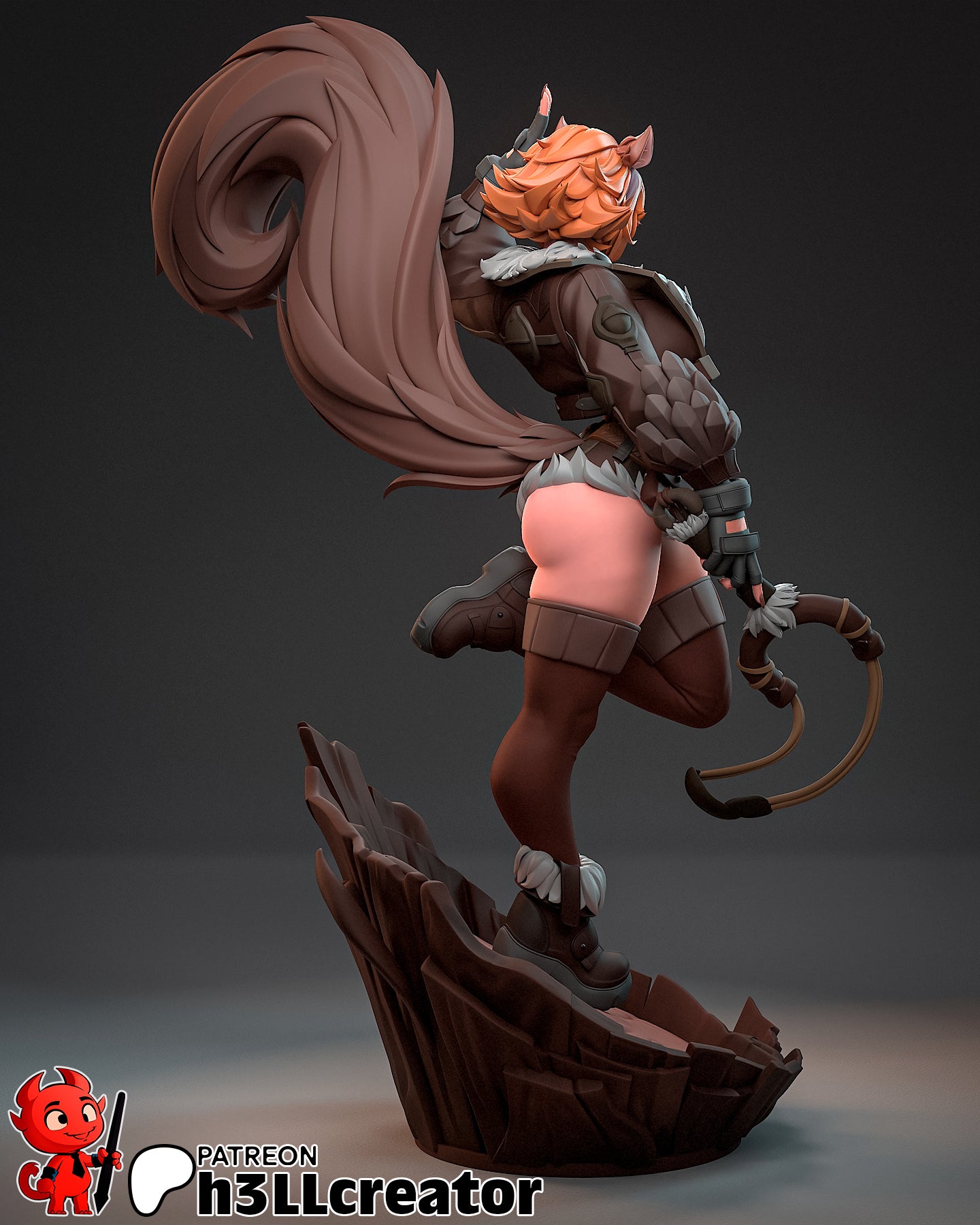 Squirrel Girl (Marvel) 3d Printed Model Kit - 1:12