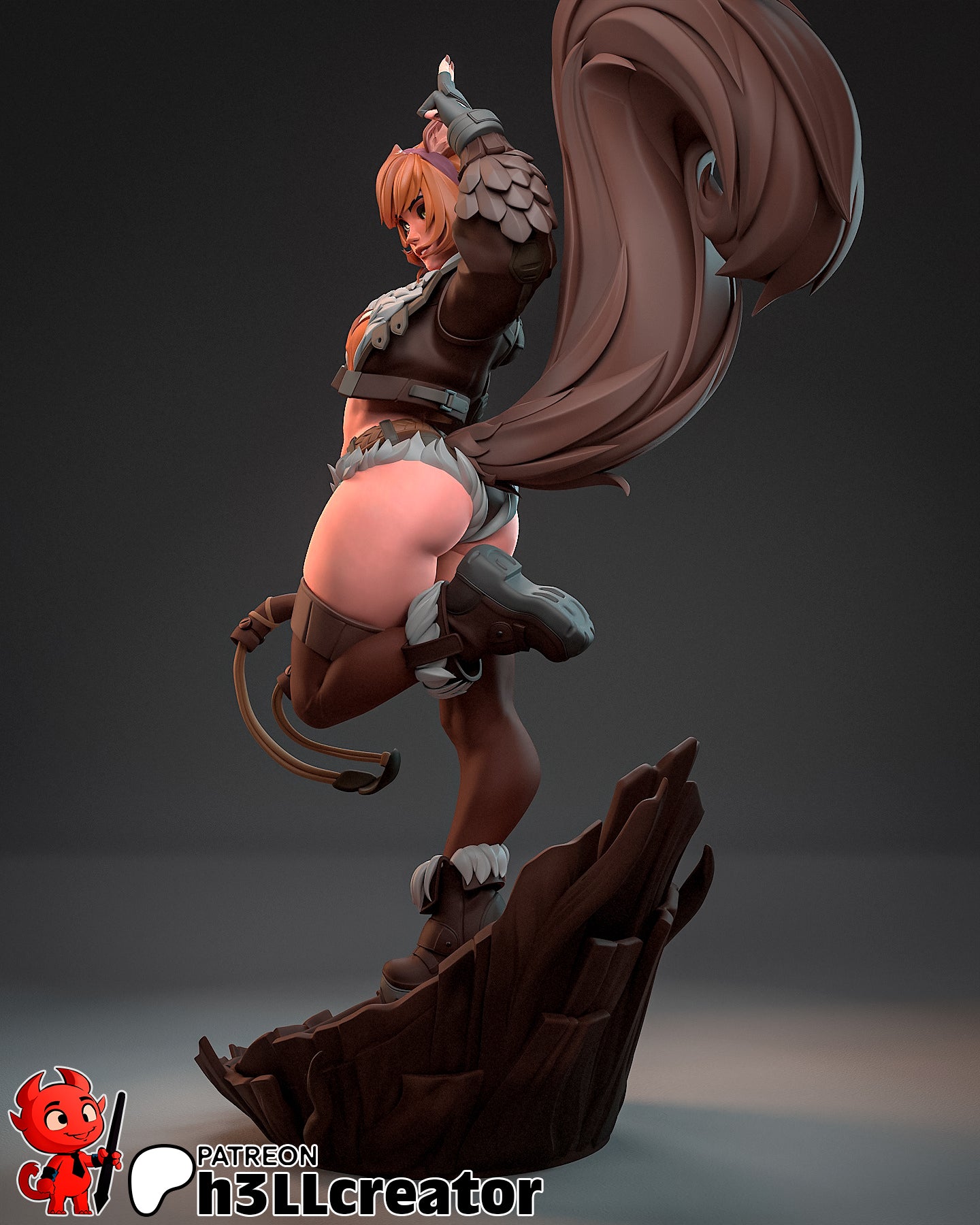 Squirrel Girl (Marvel) 3d Printed Model Kit - 1:12