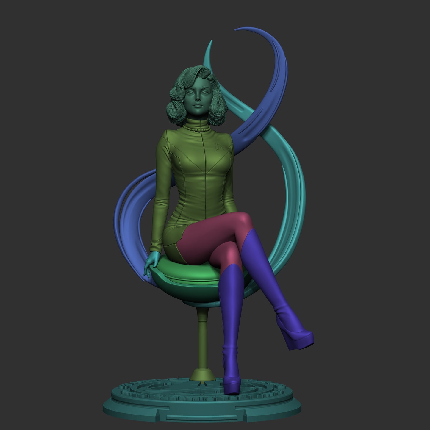 Starfleet - 3D Printed Statue - 6 and 9 scale