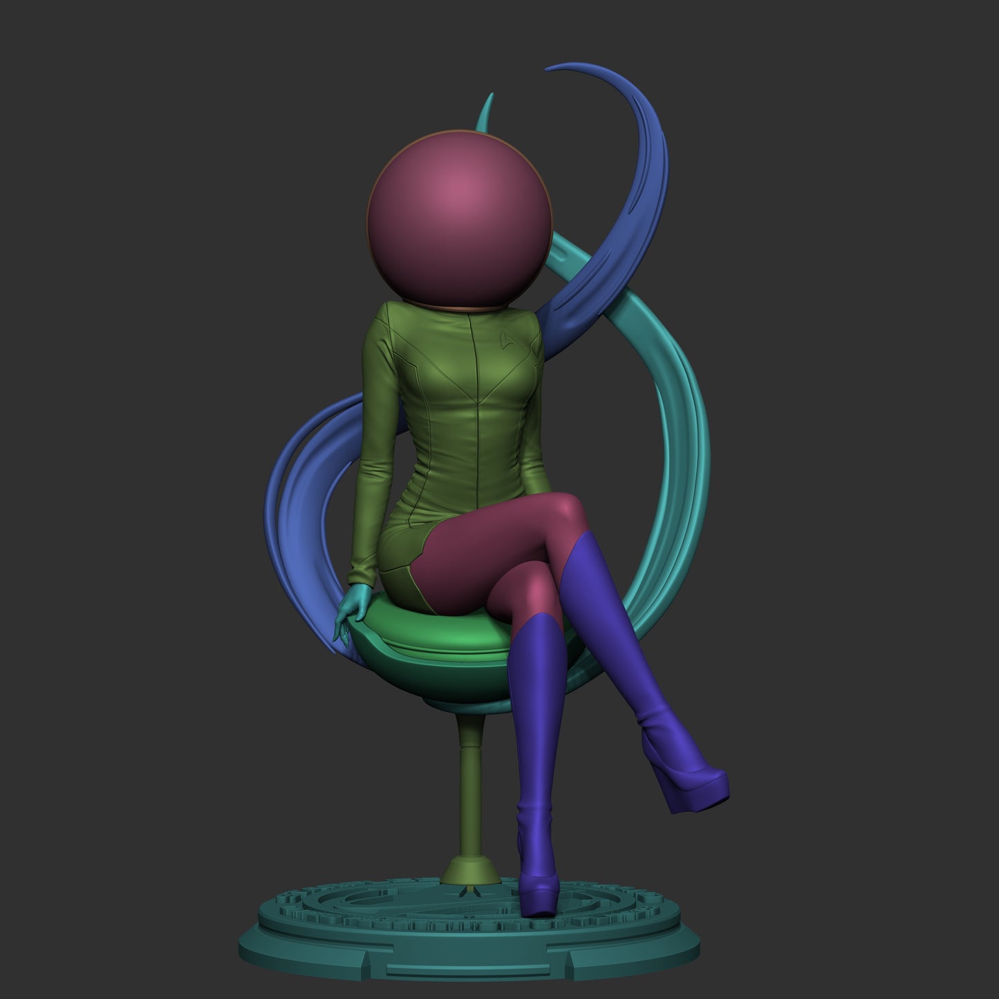 Starfleet - 3D Printed Statue - 6 and 9 scale