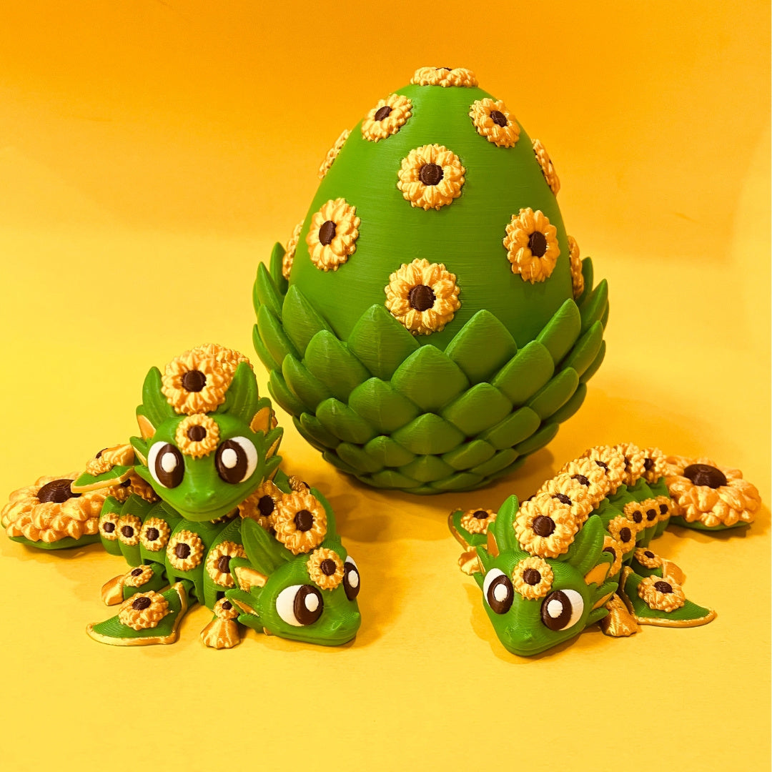 Sunflower Dragon and Egg