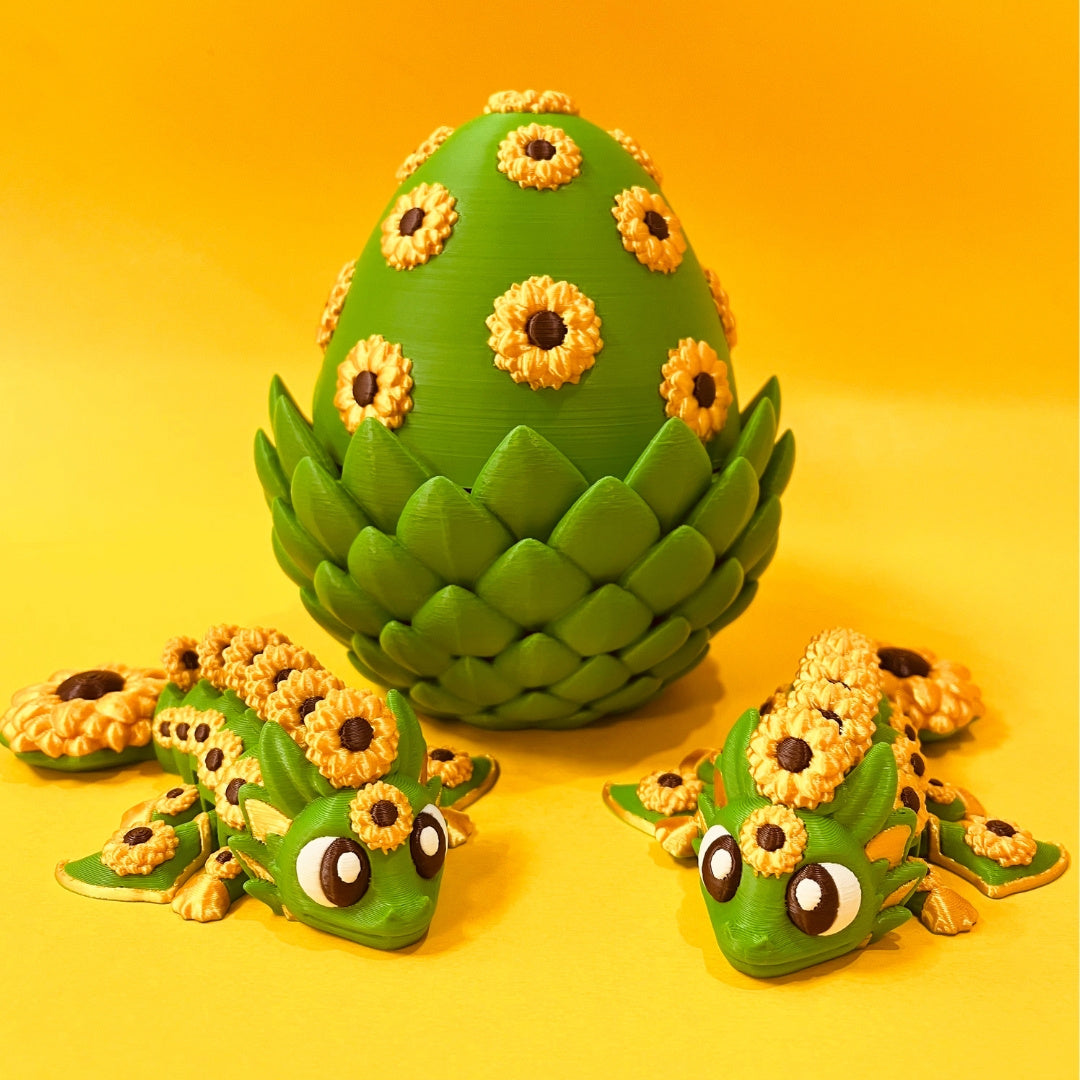 Sunflower Dragon and Egg