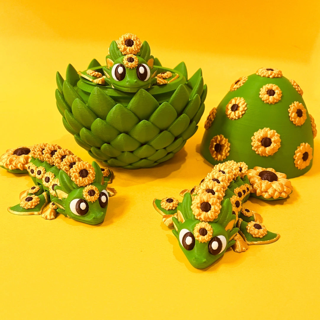 Sunflower Dragon and Egg