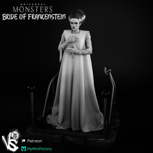 Bride of Frankenstein - 3D Print Kit - Fan Art