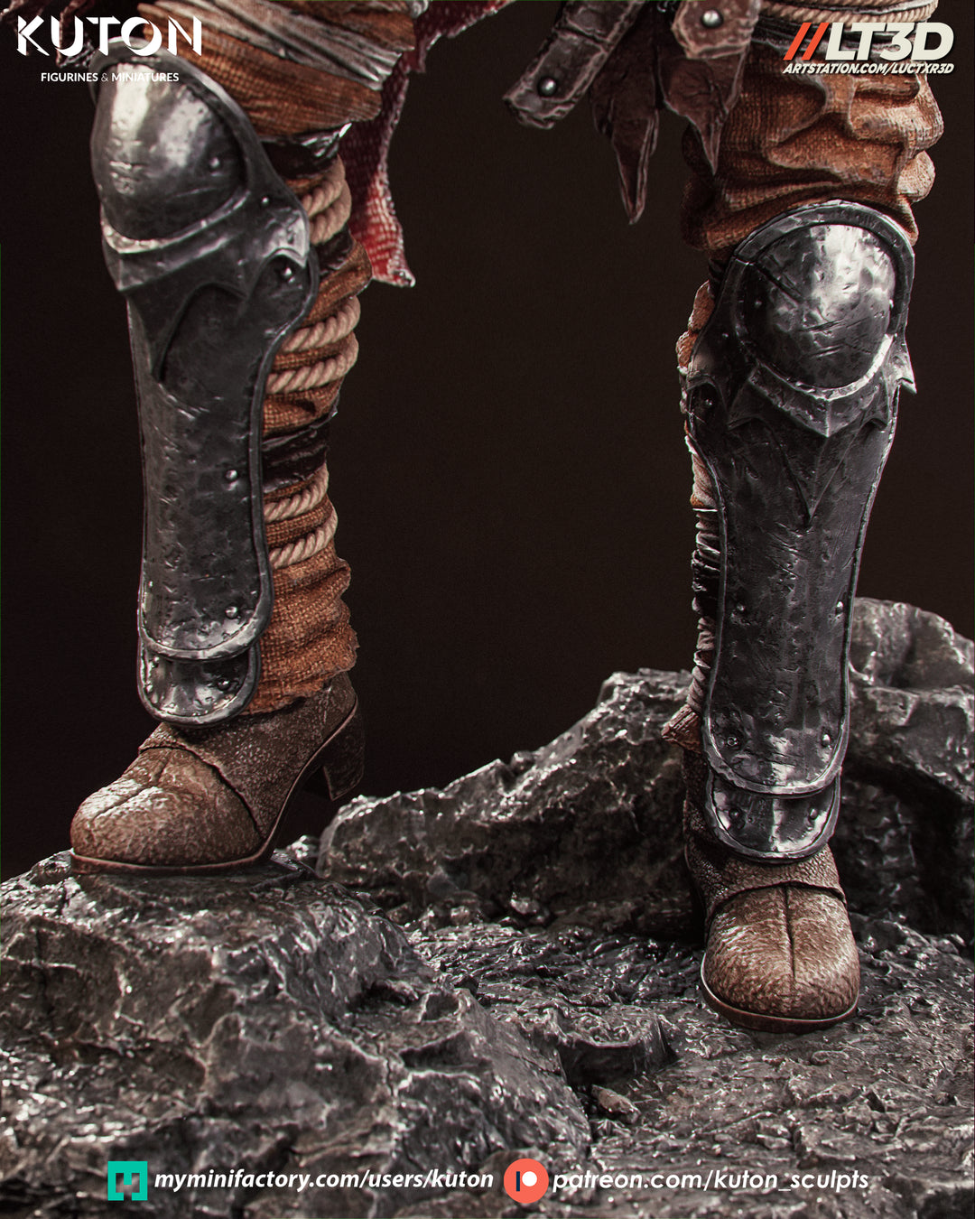 Thyra Warrior Queen 3D Printed Scuplt Printed Model Kit -  10 scale
