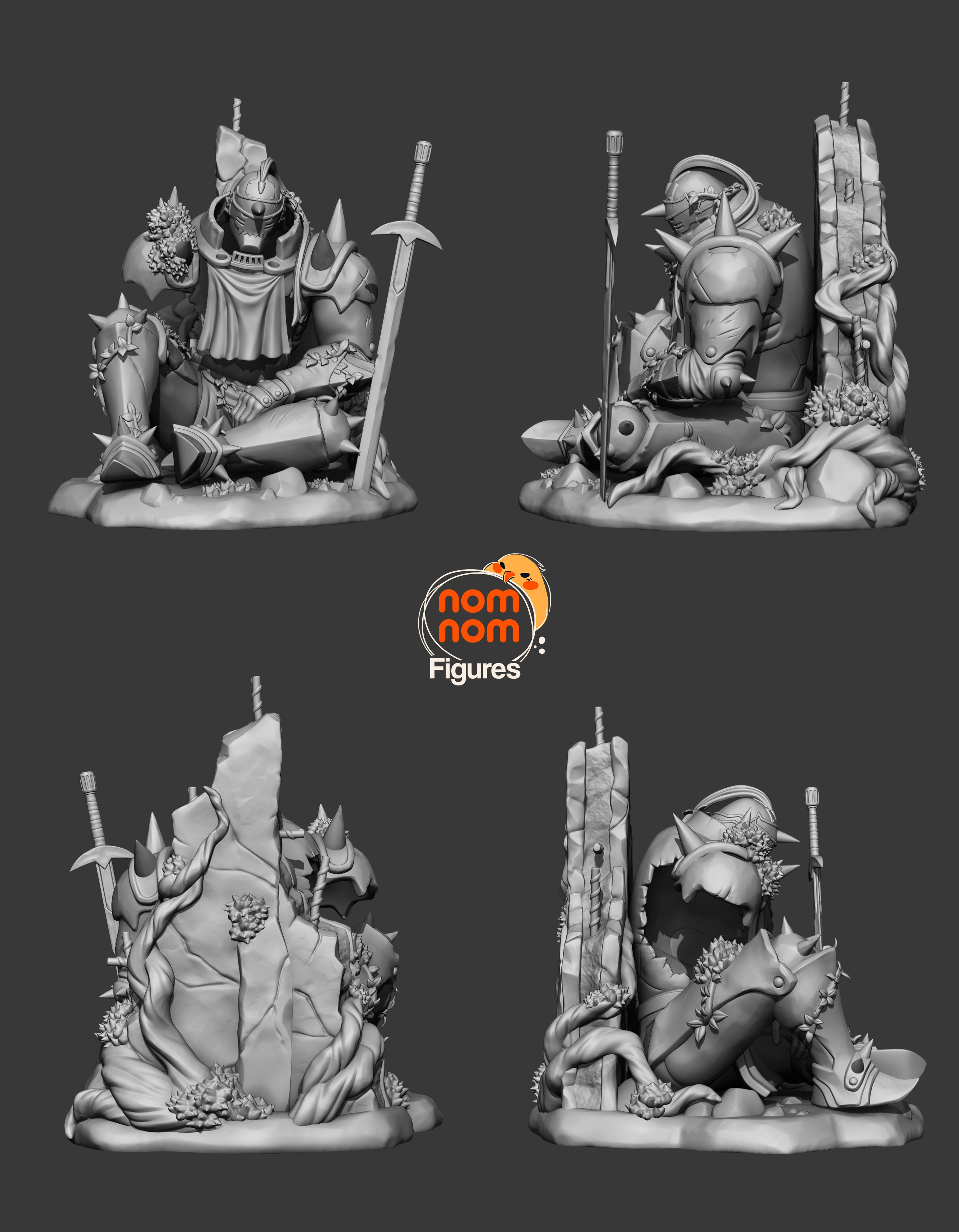 Alphonse (Fullmetal Alchemist) 3D Print model - Fan Art - 150mm