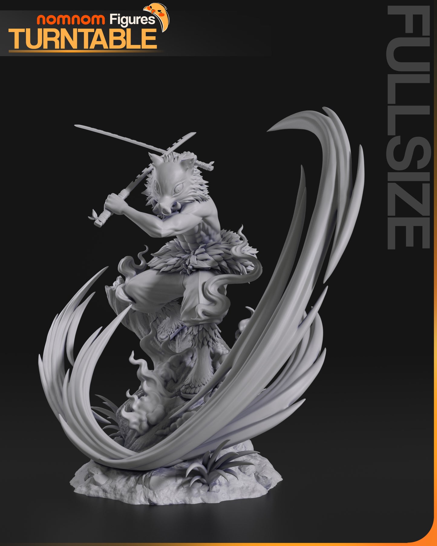 Inosuke (Demon Slayer) - 3D Print - Model Kit - (Nom Nom)