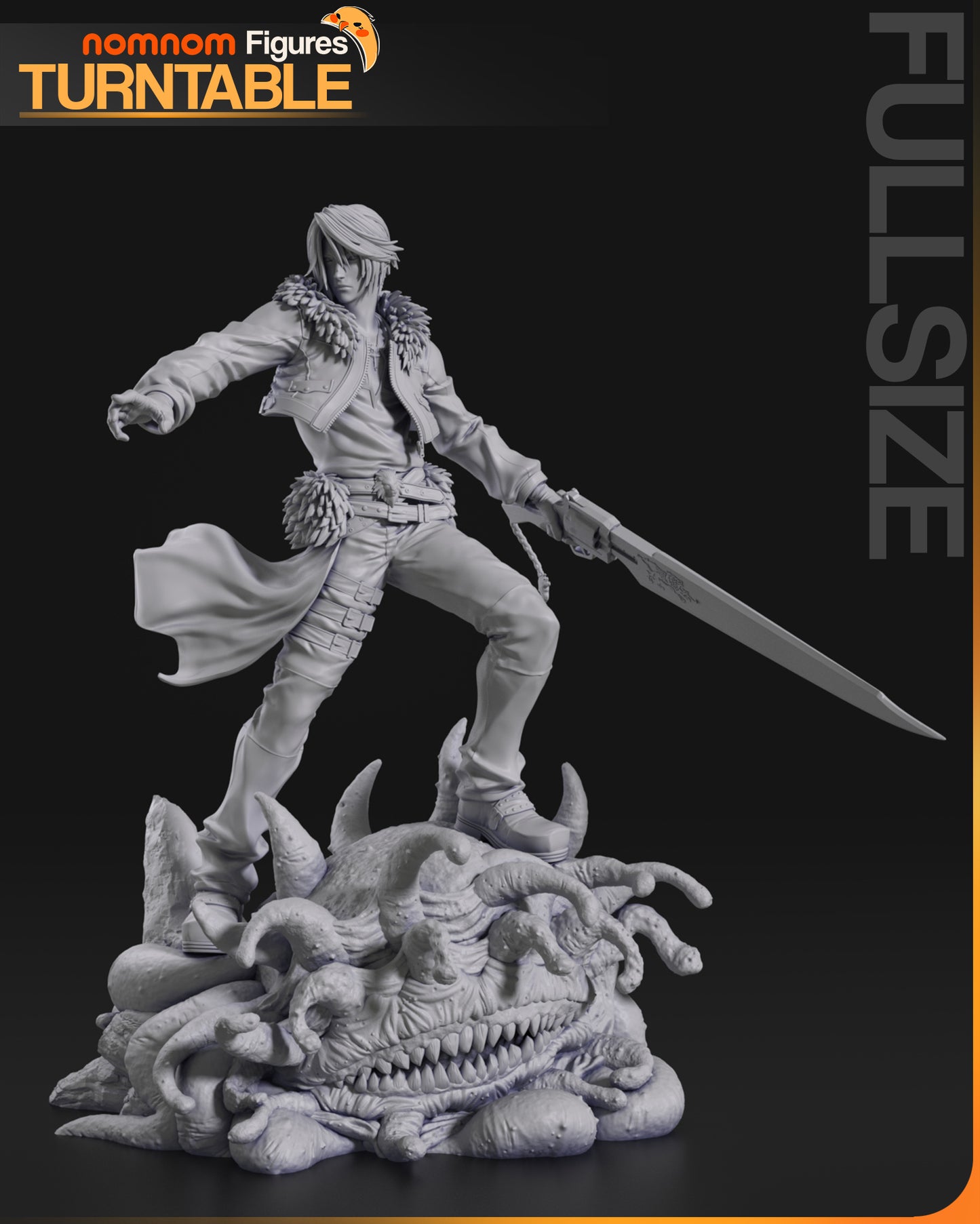 Squall Leonhart (FF VIII) 3d Printed Model Kit
