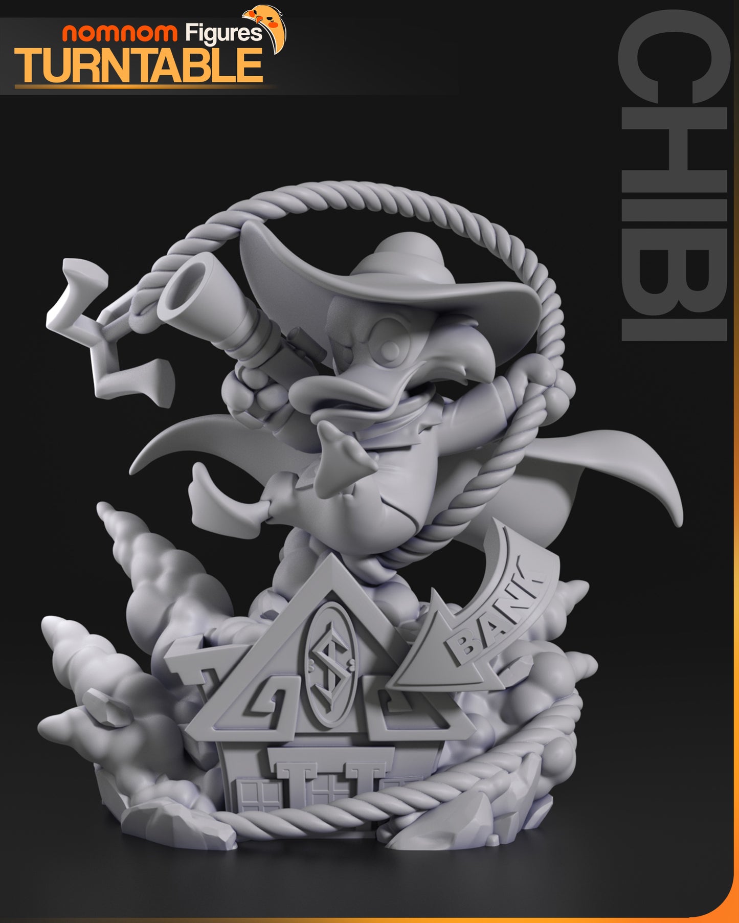 Darkwing Duck (Chibi Fan Art) 3d Printed Model Kit