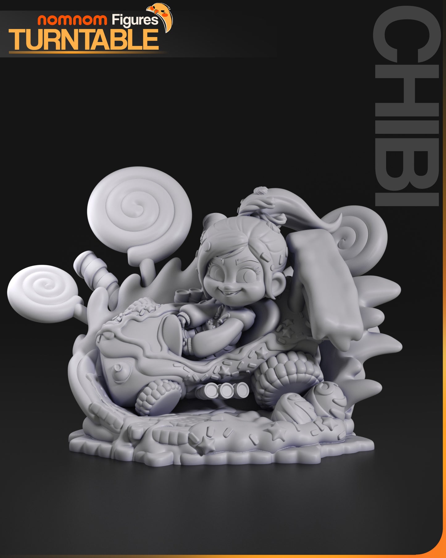Vanellope Chibi (Wreck-it Ralph) 3D Printed Model Kit