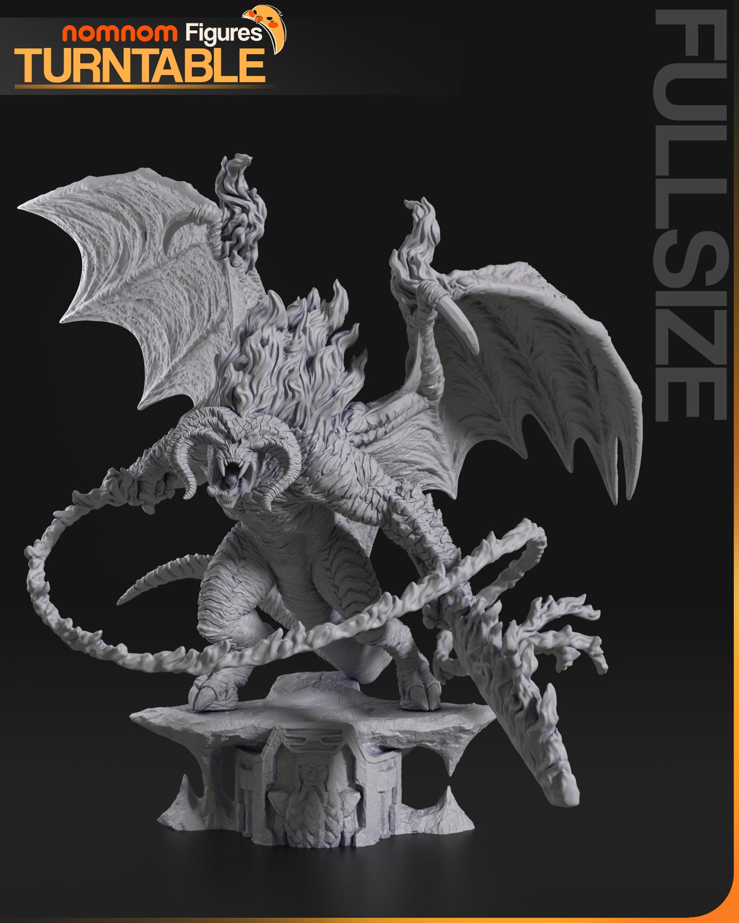 Balrog (LOTR) 3d Printed Model Kit - 1:10 scale